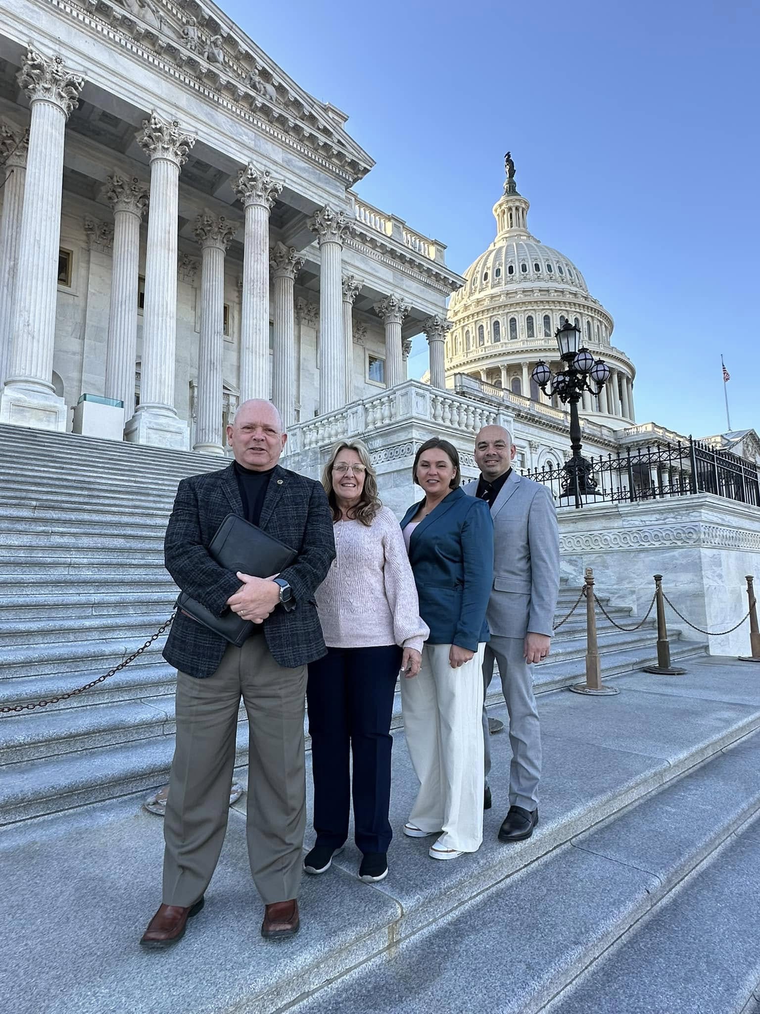 EANGKY delegation on the steps of the United States Capitol