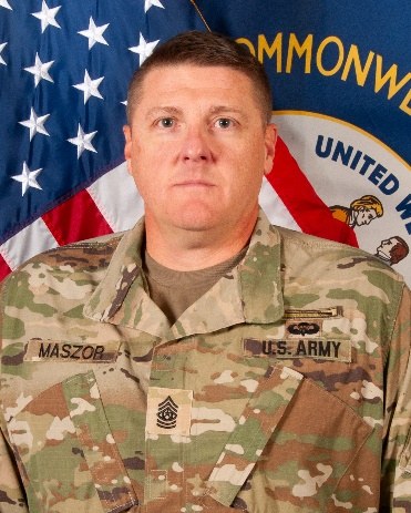 Official portrait of Command Sergeant Major Jason D. Maszor